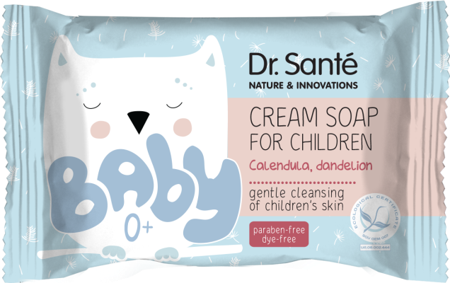 Крем-мило Dr.Sante Baby дитяче Календула і кульбаб 2