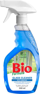 Засіб для миття скла BIO Formula з нашатирним спир 2