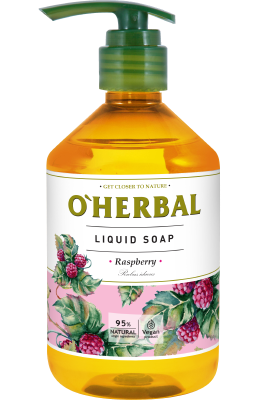 Рідке мило O'Herbal з екстрактом малини 500 мл 2