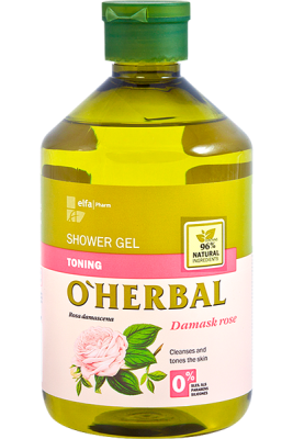 Тонізуючий гель для душу O'Herbal з екстрактом дам 2