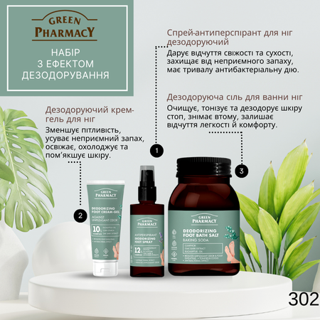 Набір по догляду за ногами Green Pharmacy з ефекто 4