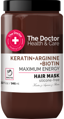 Маска The Doctor Health&Care Keratin + Arginine + Biotin Максимум енергії 946 мл