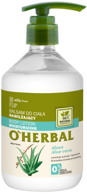 Зволожуючий лосьйон для тіла з екстрактом алое вера O’Herbal 500 мл