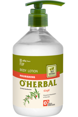 Живильний лосьйон для тіла O'Herbal з екстрактом ягід годжи 500 мл