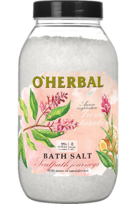 Сіль для ванн O'Herbal Aroma Inspiration Soulpath journeys з маслами сандалу і кедра 1100 г