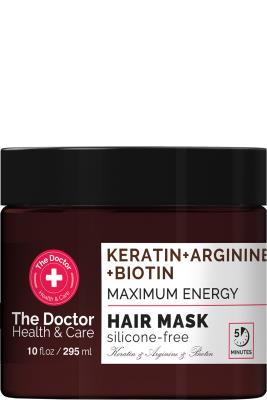 Маска The Doctor Health&Care Keratin + Arginine + Biotin Максимум енергії 295 мл