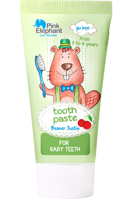 Зубна паста Pink Elephant Beaver Justin 50 мл