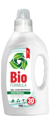 [4820168434808] Гель-концентрат BIO Formula для прання білих і кольорових тканин Universal 1 л