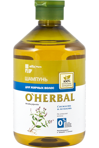 [5901845500487] Шампунь O'Herbal для жирного волосся 500 мл EN