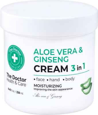 [4823015945007] Крем для шкіри 3в1 The Doctor Health&Care Алое вера і женьшень 250 мл