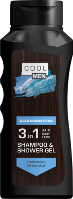 [4823015936180] Гель-шампунь 3в1 Cool Men Ultrasensitive EN 400 мл
